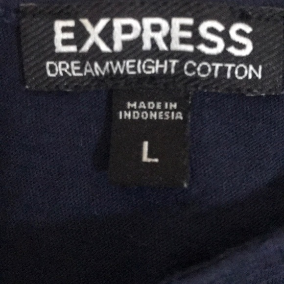 Express Navy Blue Cotton Tank Dress - Picture 7 of 7